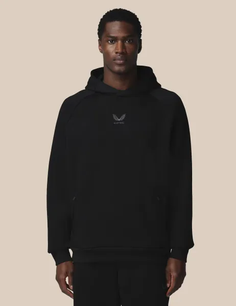 Castore Cotton Rich Fleece Hoodie Black
