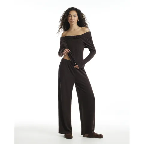 River Island Twist Bardot Cosy Loungewear Set