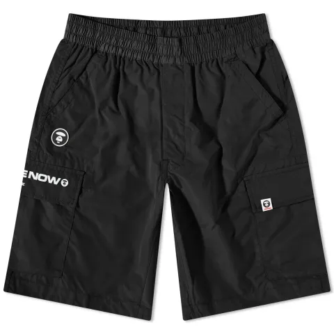 AAPE Now Silicon Badge Cargo Shorts