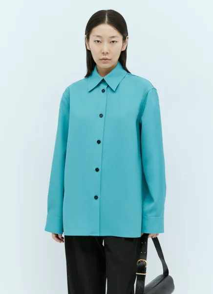 Wool Gabardine Shirt