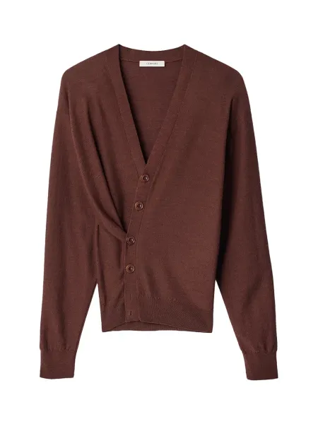 Relaxed Twisted Cardigan Acajou