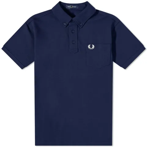 Button Down Collar Polo