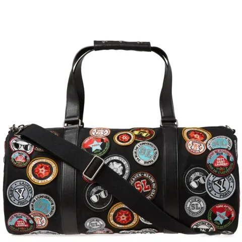 Multi Logo Patch Sports Bag