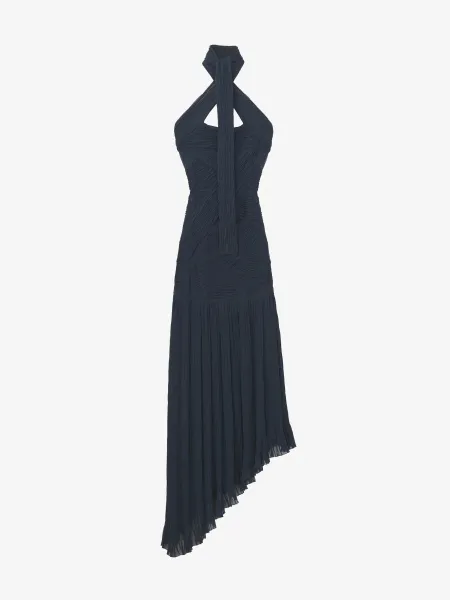 Asymmetric Ruched Dress