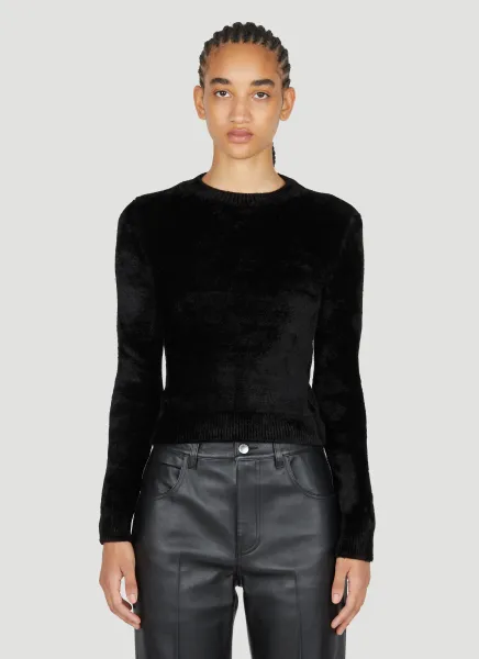 Panila Velour-Knit Sweater