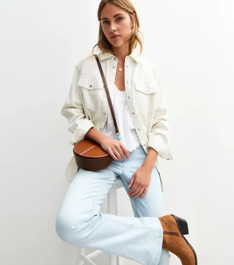 Women's Ripped Detail High Rise Flare Jeans