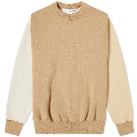 Comme des Garcons SHIRT Contrast Panel Crew Knit