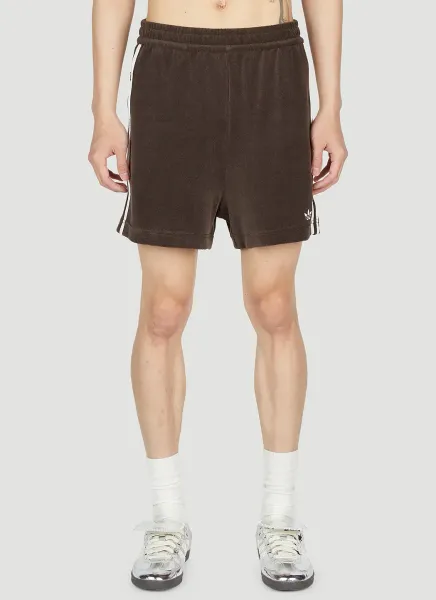 Velour Track Shorts