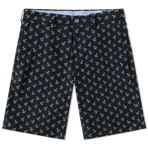 Tossed Anchors Linen Short