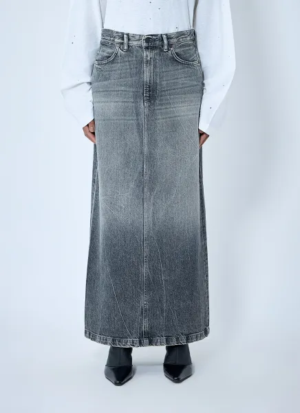 Denim Maxi Skirt