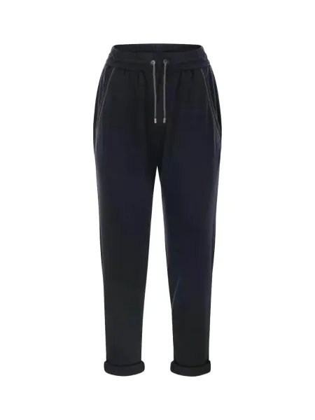 BRUNELLO CUCINELLI Terry Trousers Navy
