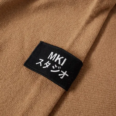 Arm Badge Lambswool Crew Knit