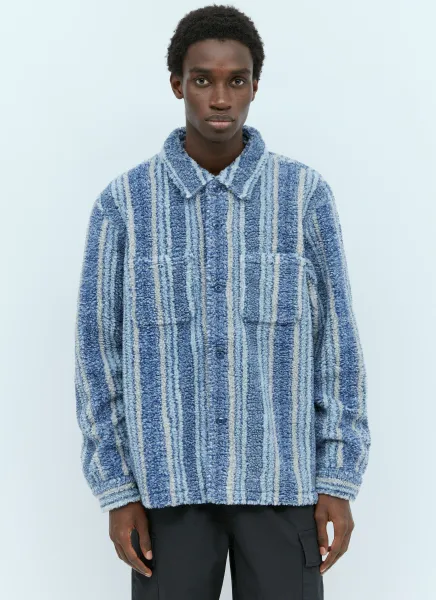 Stripe Sherpa Shirt
