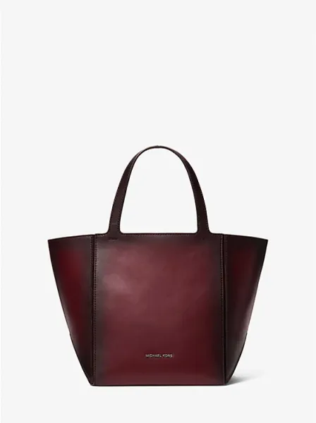 Jordi Medium Burnished Leather Tote Bag