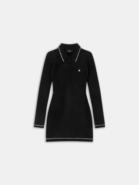 WOMEN - WOMEN'S MA VELVET KNIT DRESS - Black