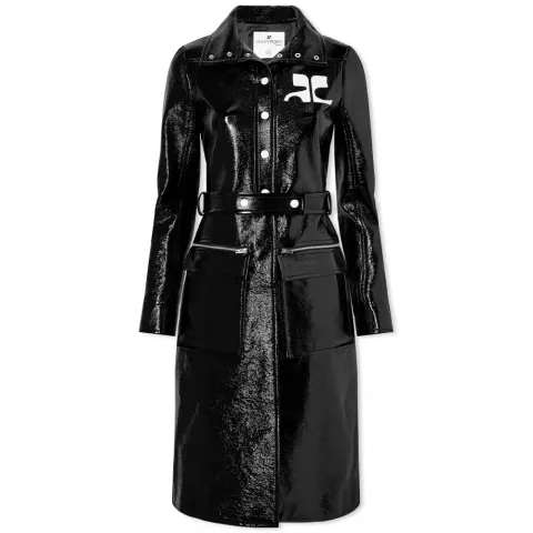 Vinyl Trench Coat