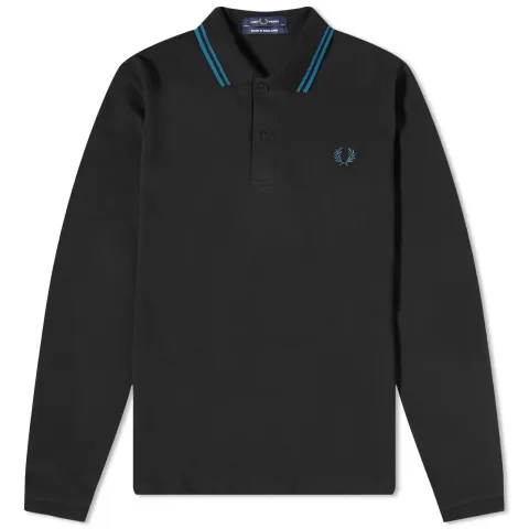 Long Sleeve Twin Tipped Polo - Made in England