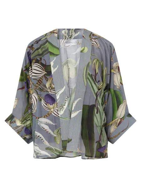 One Hundred Stars Orchid Short Kimono