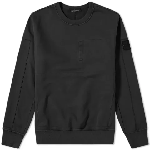 Diagonal Weave Crew Sweat