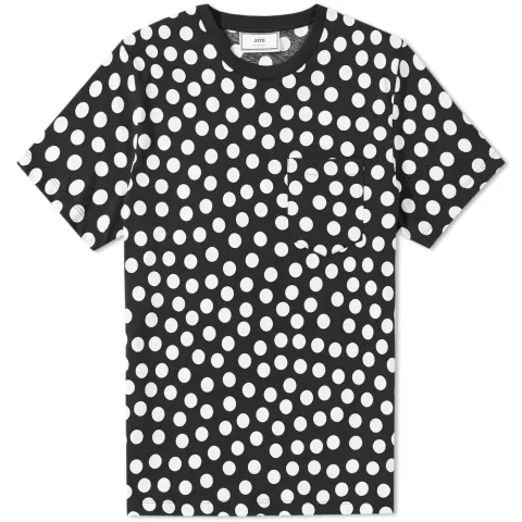 AMI Polka Dot Print Tee