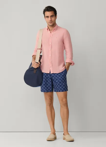 Sardine Print Swim Trunk