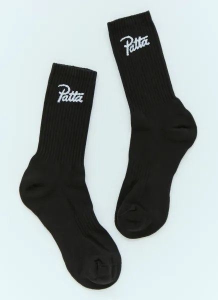 Logo Jacquard Socks