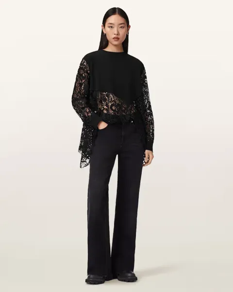 Malorie Asymmetrical Long Sleeve Top