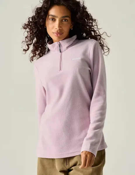 Regatta Sweethart Half Zip Fleece Jacket Light Purple
