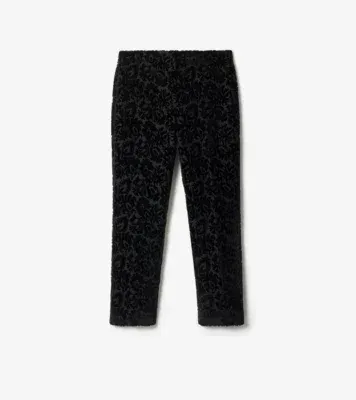 Vine Silk Blend Velvet Tailored Trousers in Black - Women, Nylon