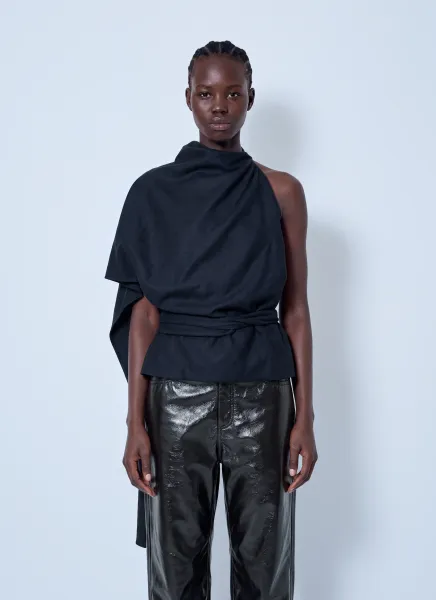 RÓHE Draped Open Back Top