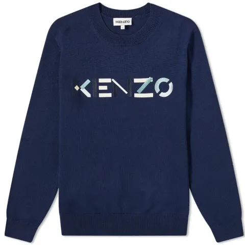 Embroidered Logo Crew Knit