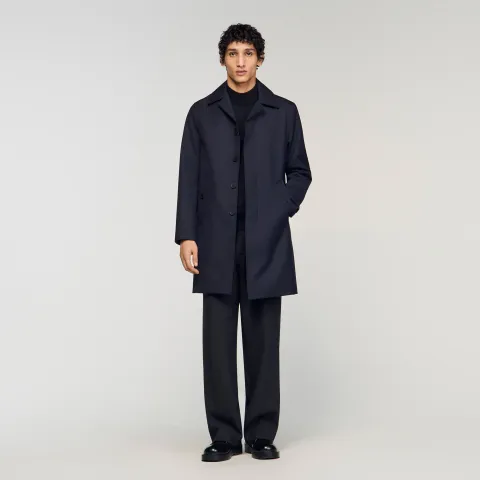 Waterproof technical fabric coat