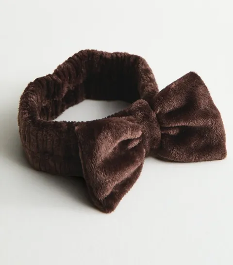 Dark Brown Bow Front Beauty Headband