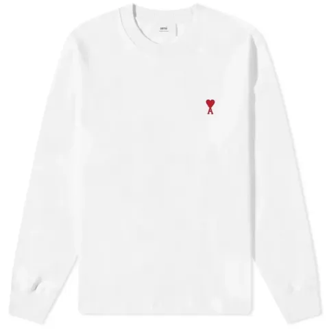AMI Long Sleeve Small A Heart T-Shirt