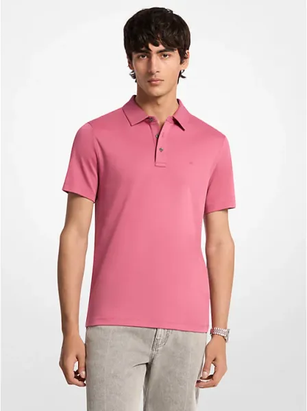 Embroidered Logo Cotton Polo Shirt