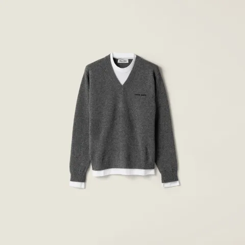 Cashmere V-neck sweater