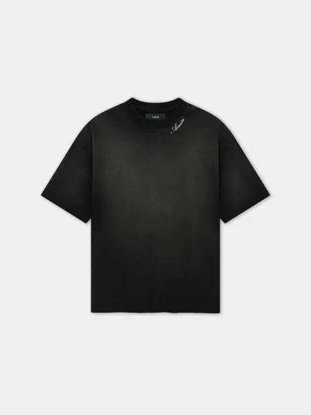 SCRIPT TEE - Black