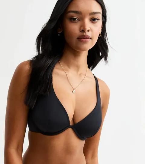 Women's Black DD+ Smooth Multiway Non Padded Bra