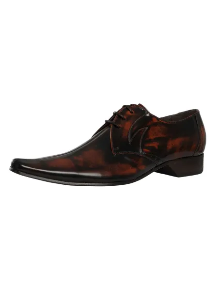 Derby Polished Leather Shoes