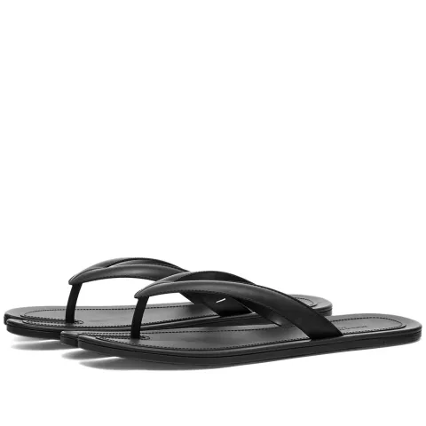 Tabi Slip On Leather Sandal Slides