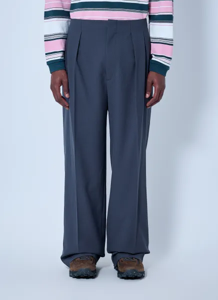 Runway Straight Fit Tailored Jacquard Pants