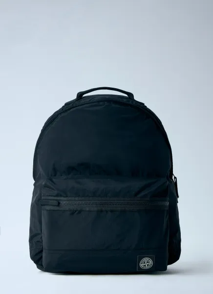 Nylon Backpack with Front Zip Pocket