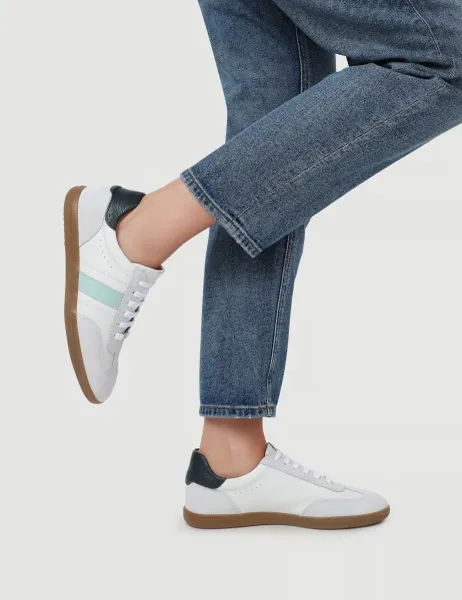 Jones Bootmaker Leather Lace Up Trainers