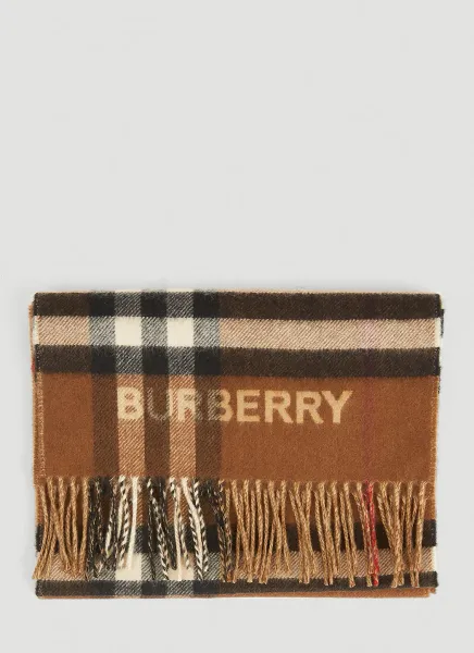 Giant Check Lateral Split Scarf