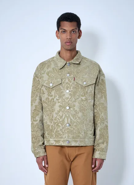 Patterned Denim Jacket