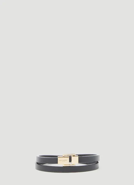 Logo Engraved Wraparound Bracelet