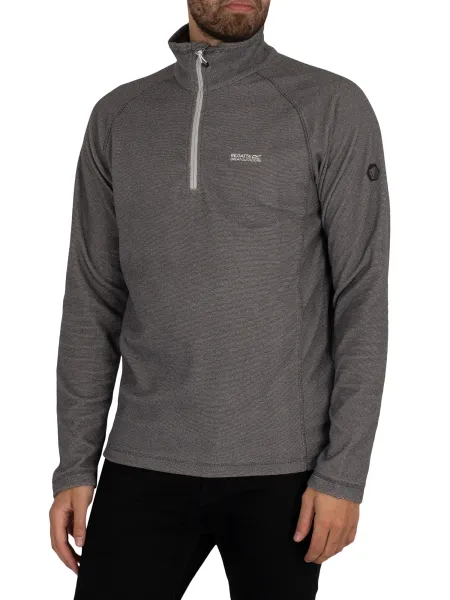 Regatta Montes Lightweight Half Zip Mini Stripe Sweatshirt