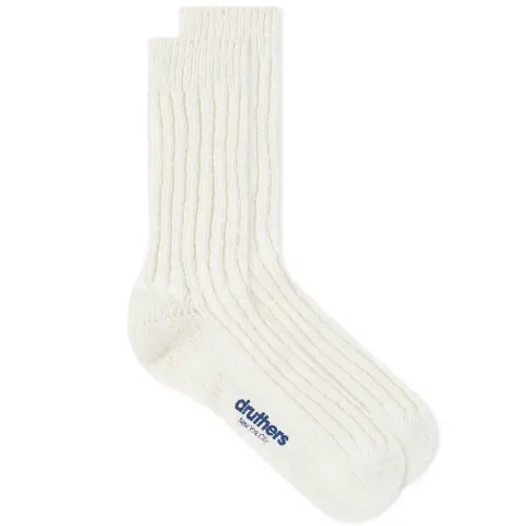 Organic Cotton Rib Slub Crew Sock