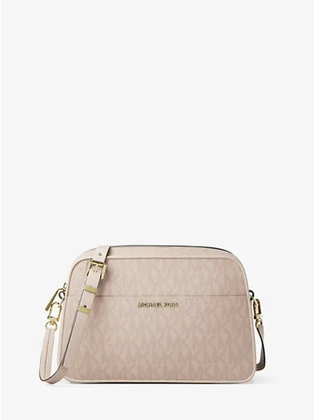 Michael Kors Jet Set Small Signature Logo Camera Crossbody Bag