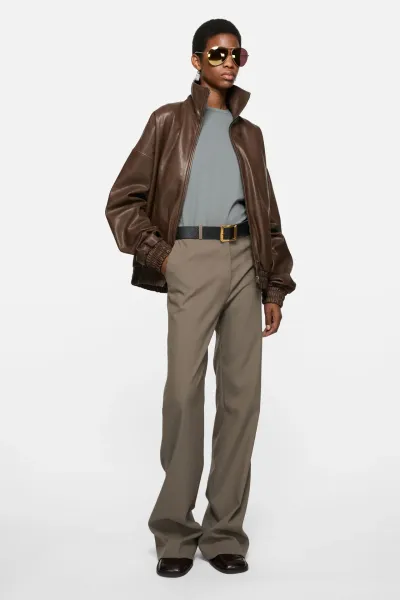 Tailored wool trousers